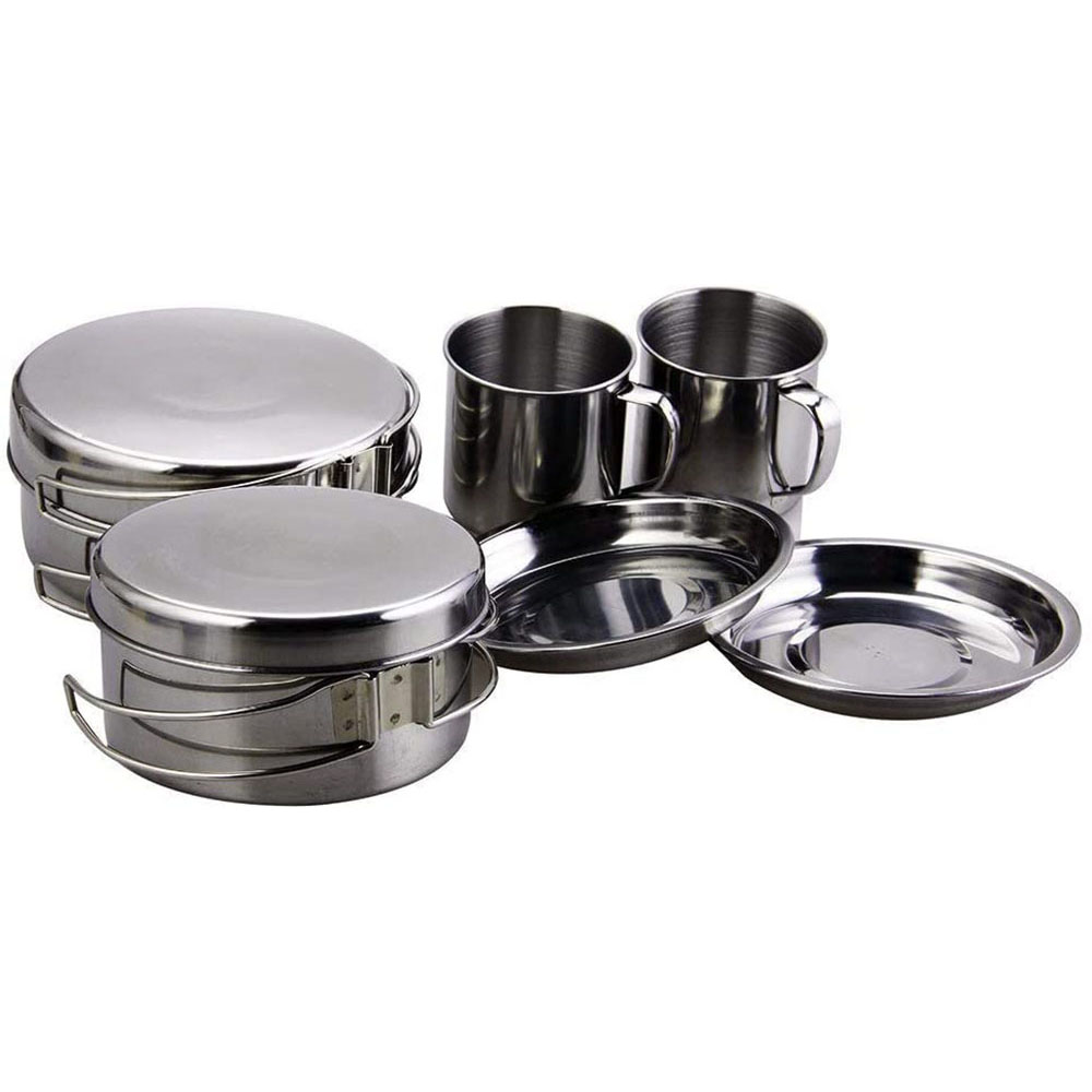 Camping Cooking Set Large - 8Pcs Camping Cookware Set Kitchen Picnic