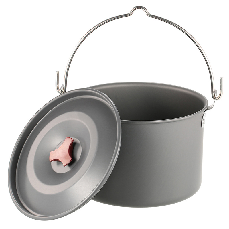 Camping Cooking Tripod - 4L Camping Hanging Pots Camping Tripod