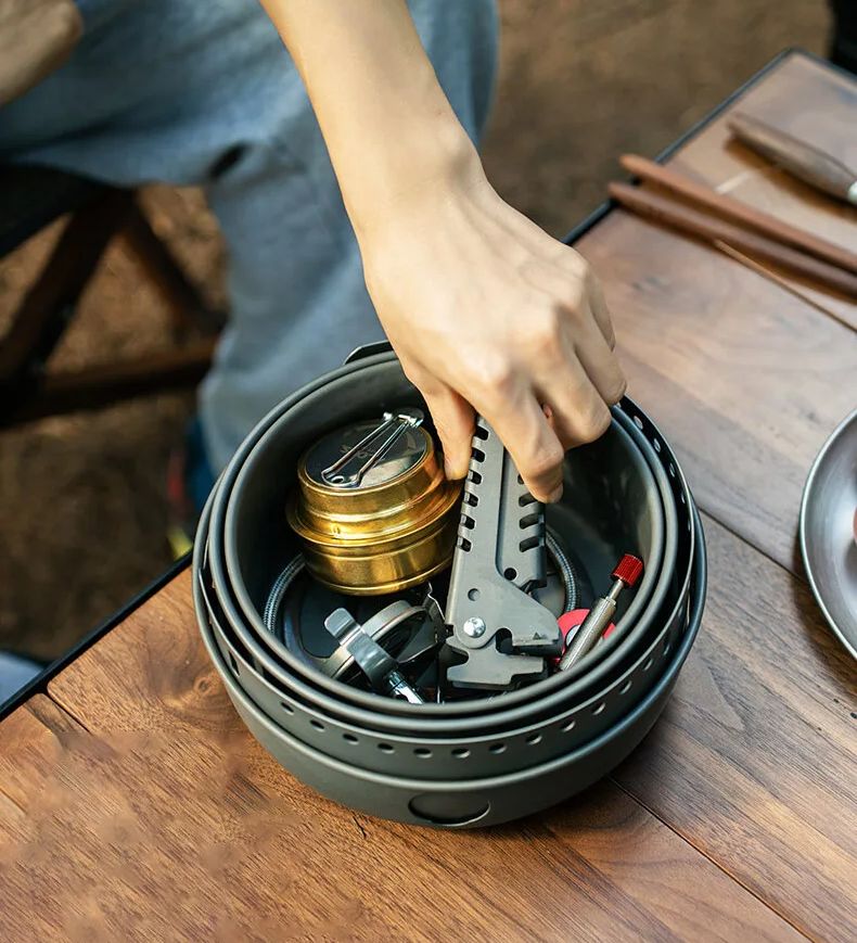 Camping Gas Stove Alcohol Stov - Camping Cooking Ware Set review and price