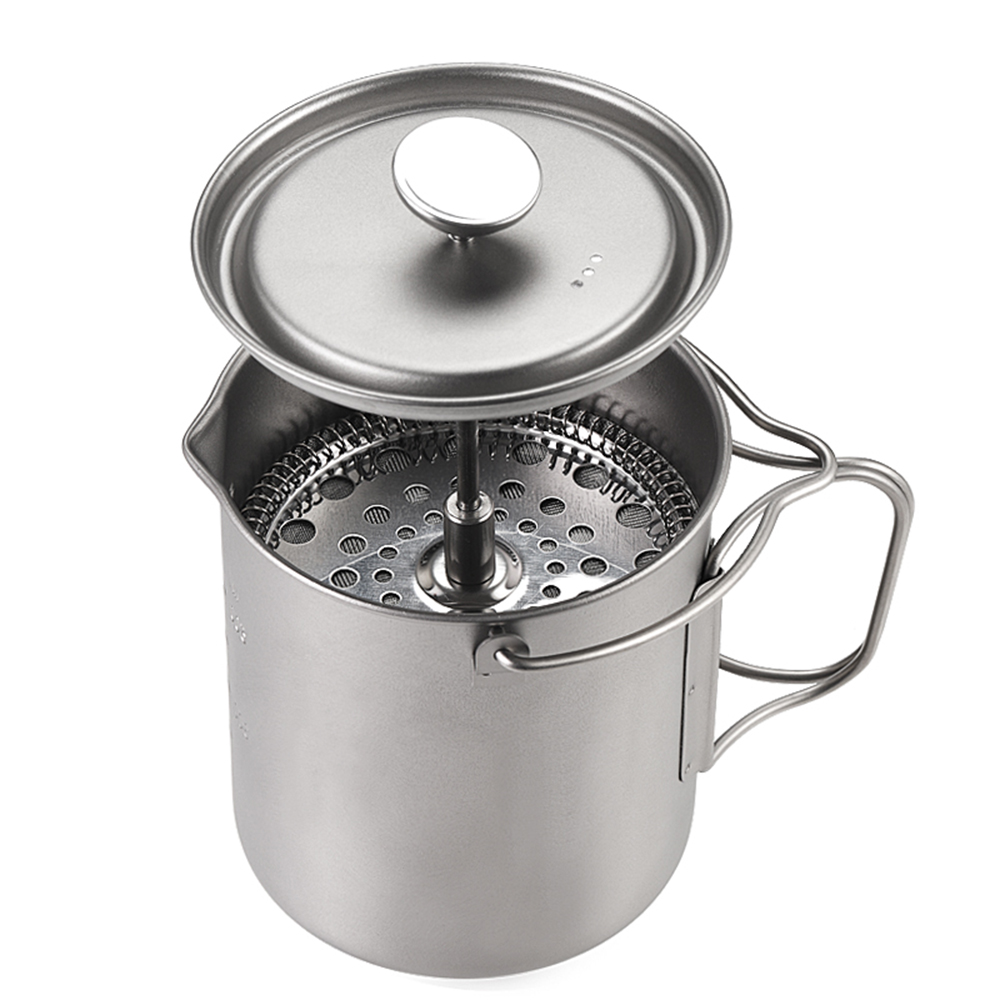Ti Coffee Cup Lixada 750ml Tit - Camping Cooking Pot With Lid review and price