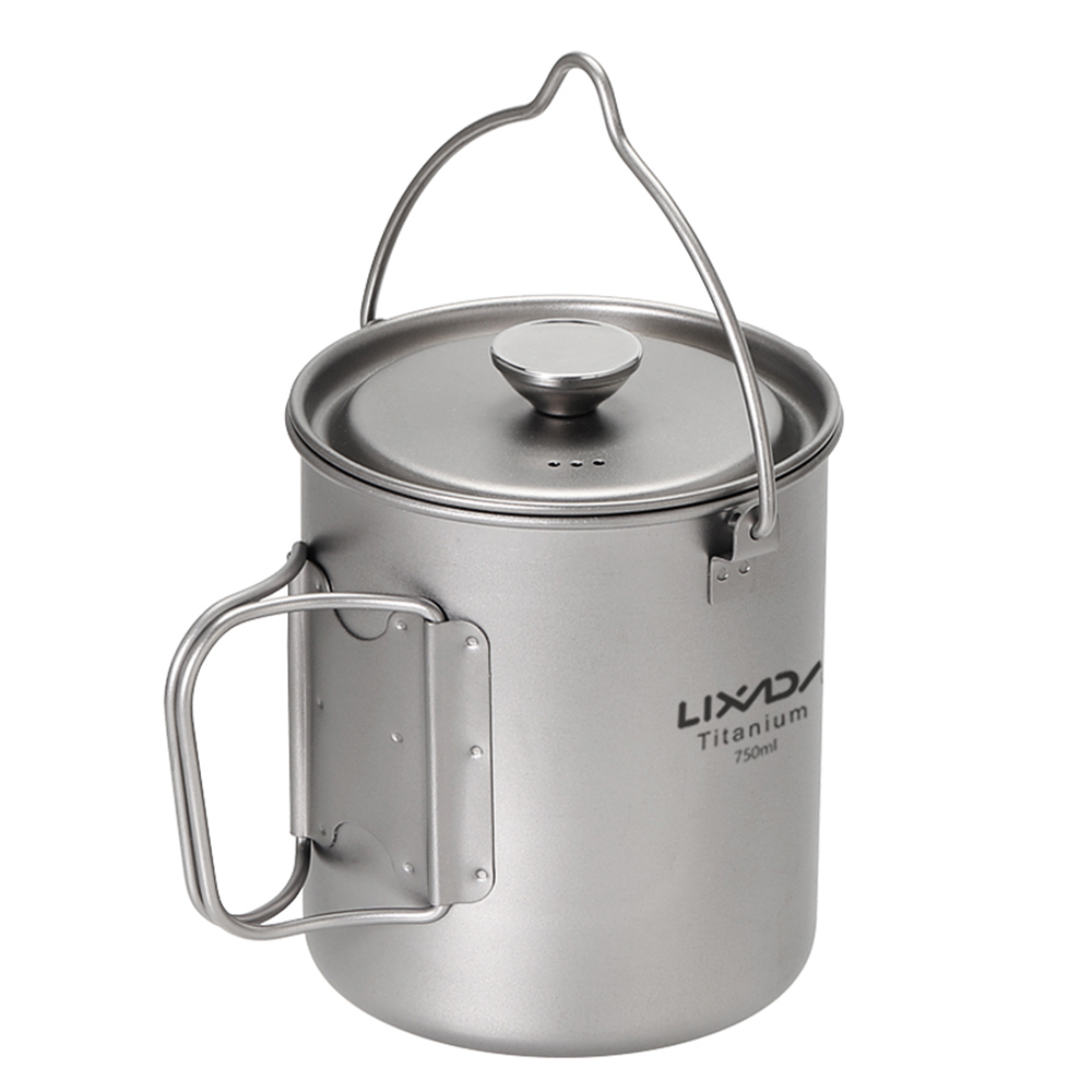 Ti Coffee Cup Lixada 750ml Tit - Camping Cooking Pot With Lid review and price
