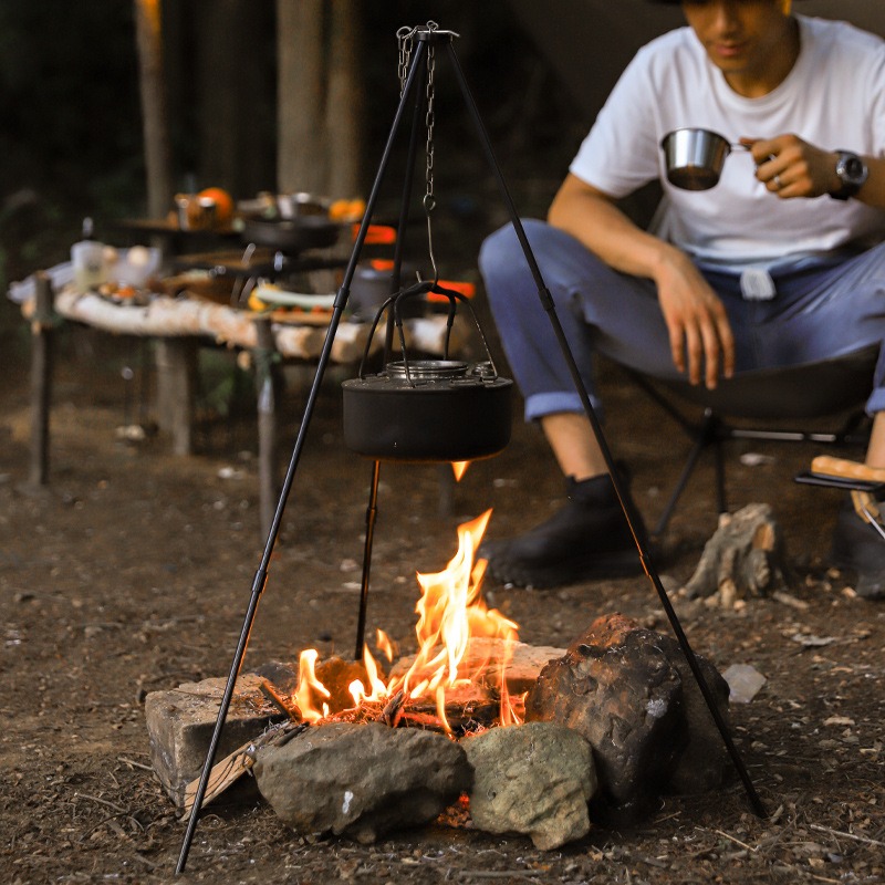 Portable Outdoor Cooking Tripo - Camping Cooking Tripod review and price
