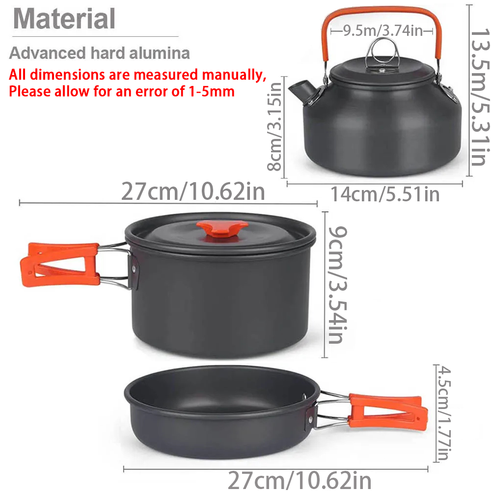 1pcs/1set Camping Cookware Kit - Camping Cooking Ware Set review and price