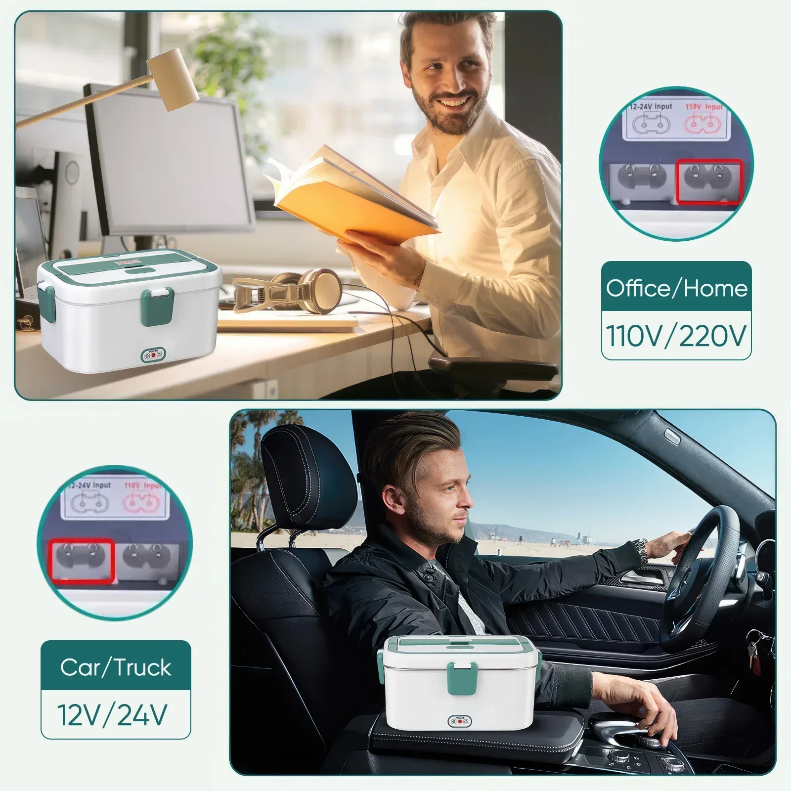 Electric Lunch Box Food Warmer - Camping Cooking Electric review and price