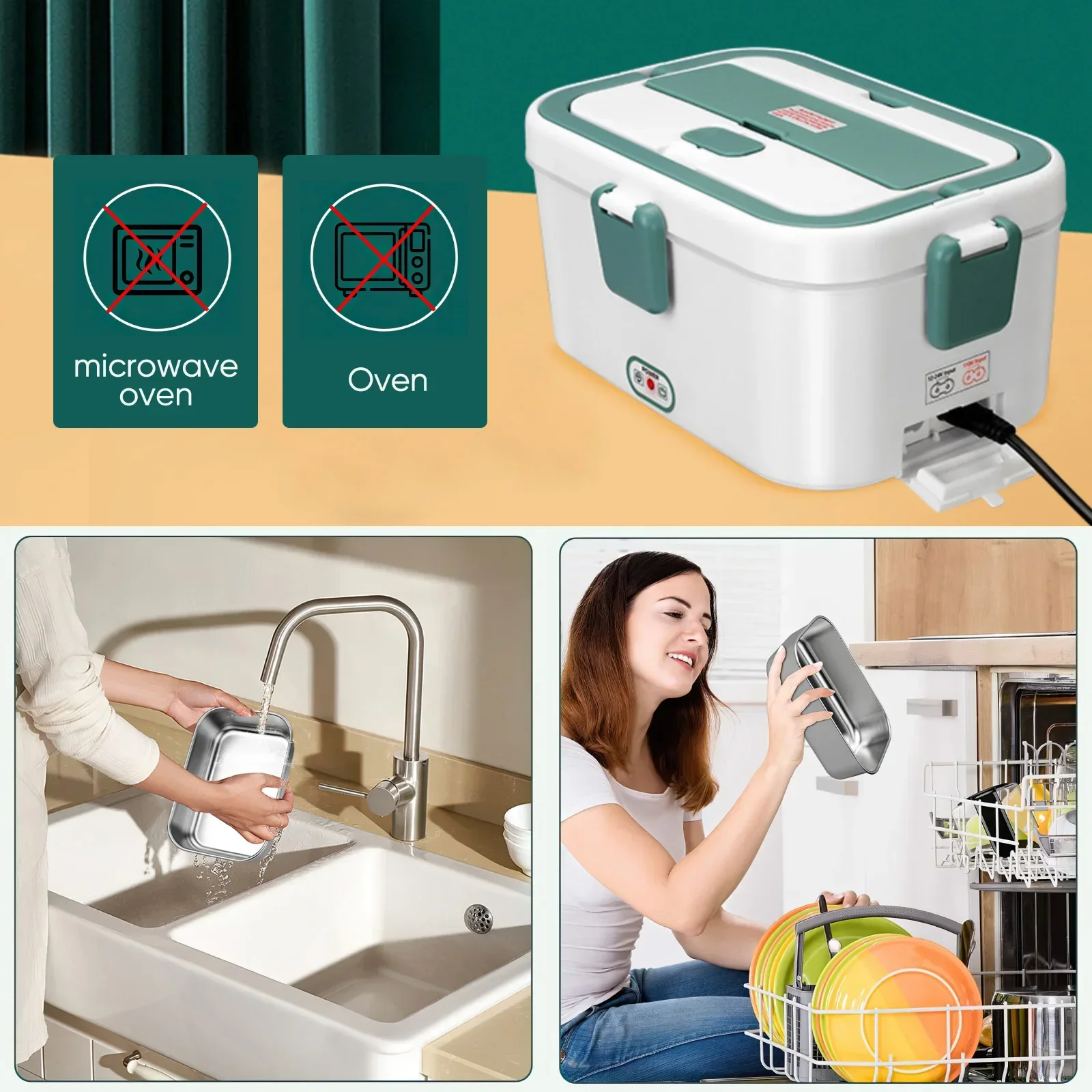 Electric Lunch Box Food Warmer - Camping Cooking Electric review and price