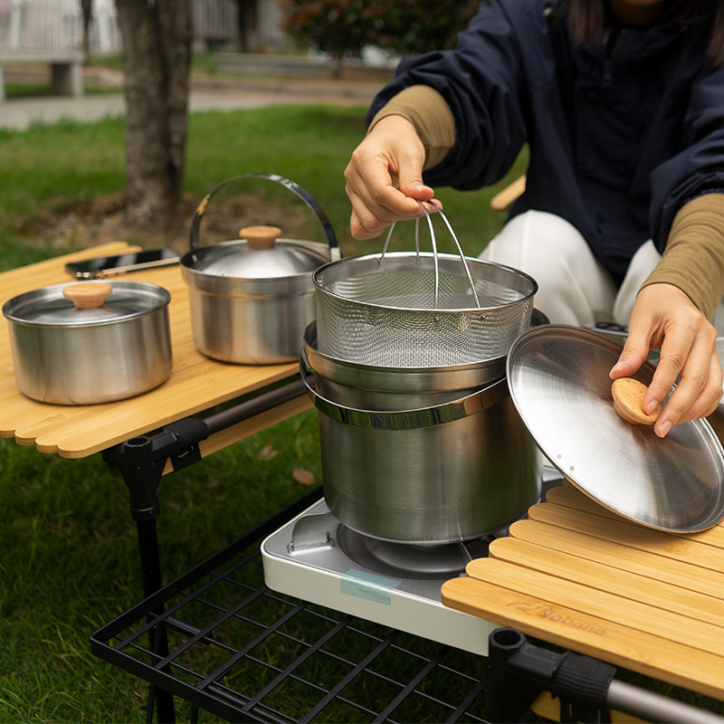 NOBANA Newest Outdoor Stainles - Camping Cooking Ware Set review and price