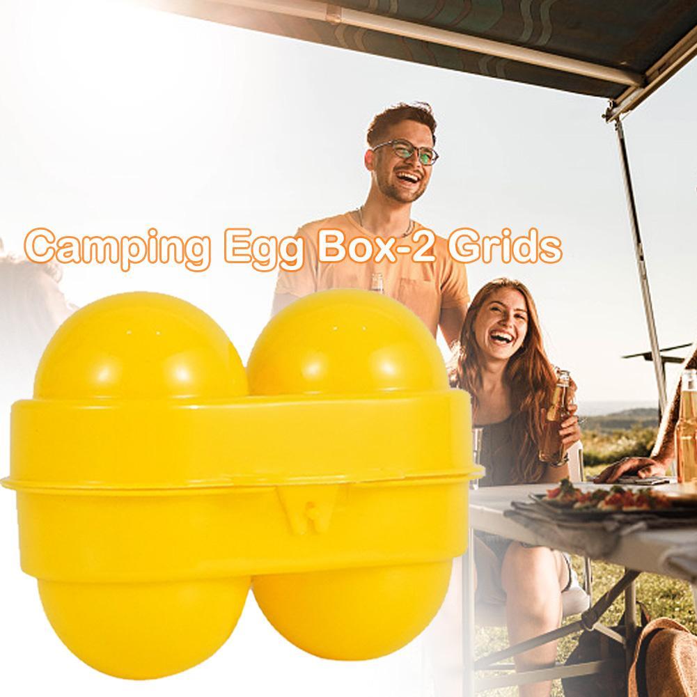 2 Grid Egg Storage Box Contain - Camping Cooking Cover review and price