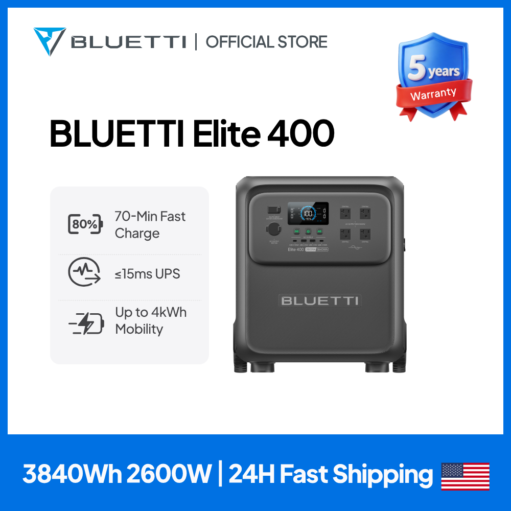 BLUETTI Elite 400 2600W 3840Wh - Camping Cooking Electric review and price