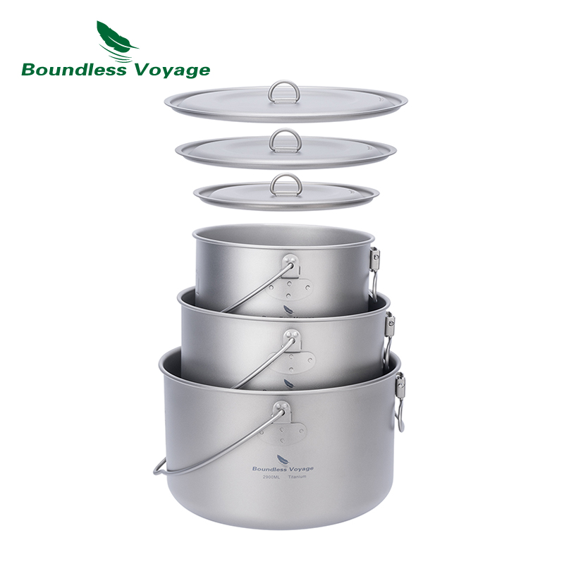 Boundless Voyage Titanium Pot  - Camping Cooking Ware Set review and price