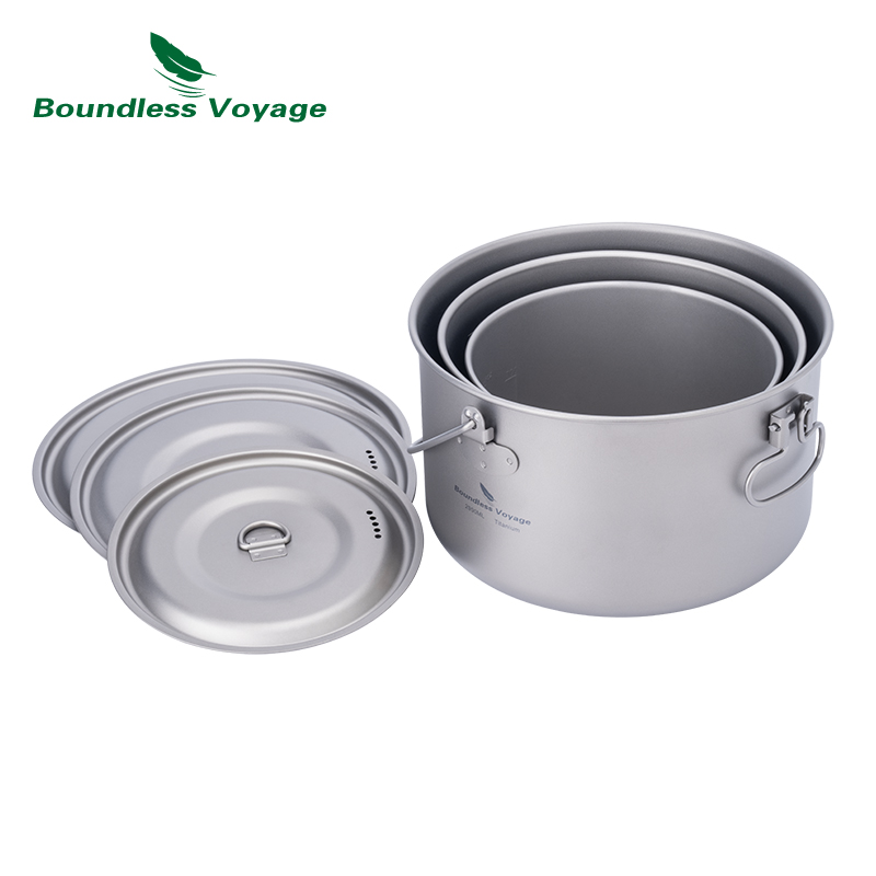 Boundless Voyage Titanium Pot  - Camping Cooking Ware Set review and price