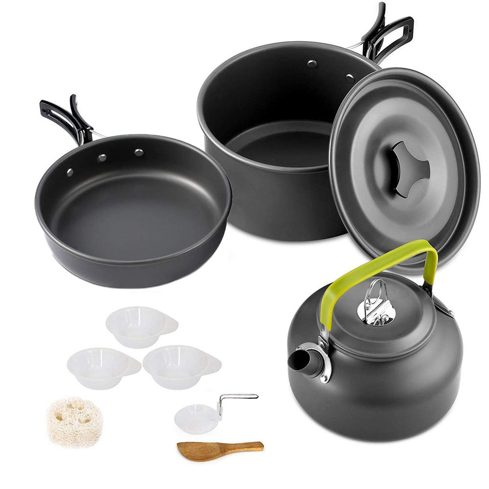 Camping Cookware Set Aluminum  - Camping Cooking Set Large review and price