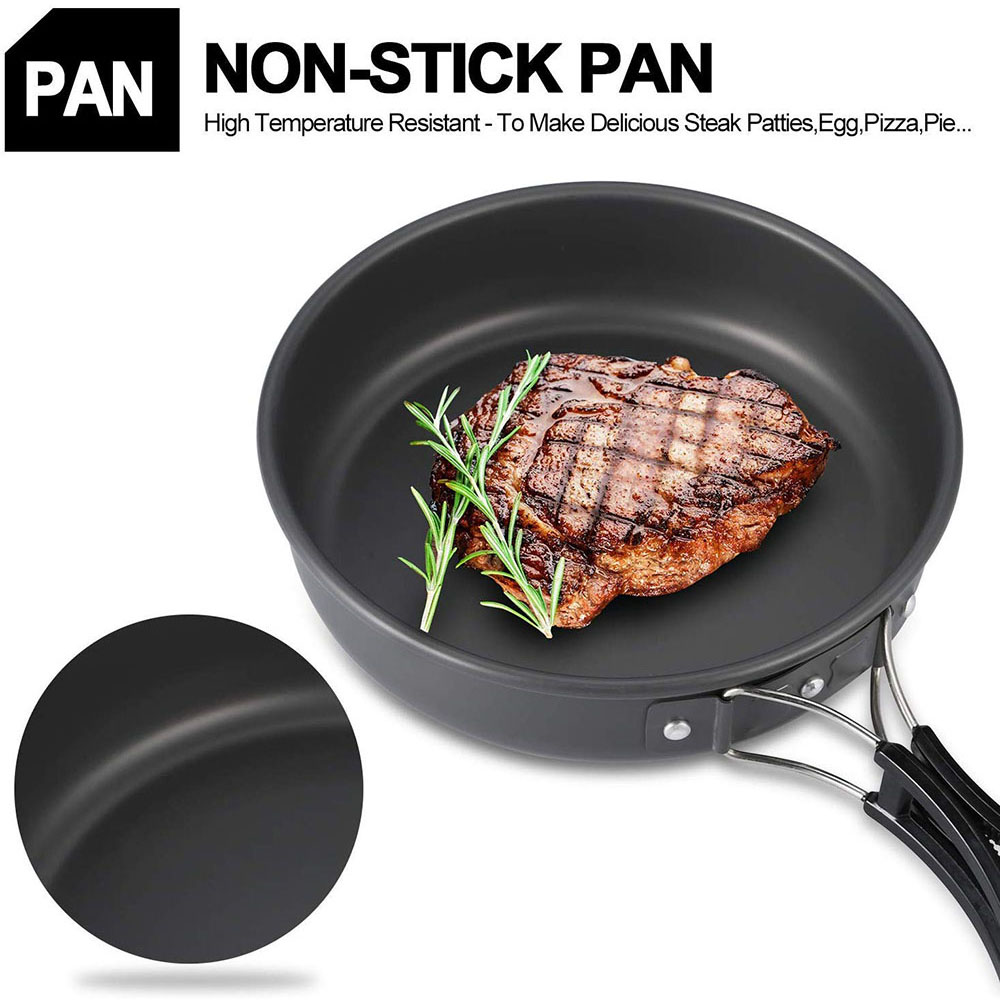 Camping Cookware Set Aluminum  - Camping Cooking Set Large review and price