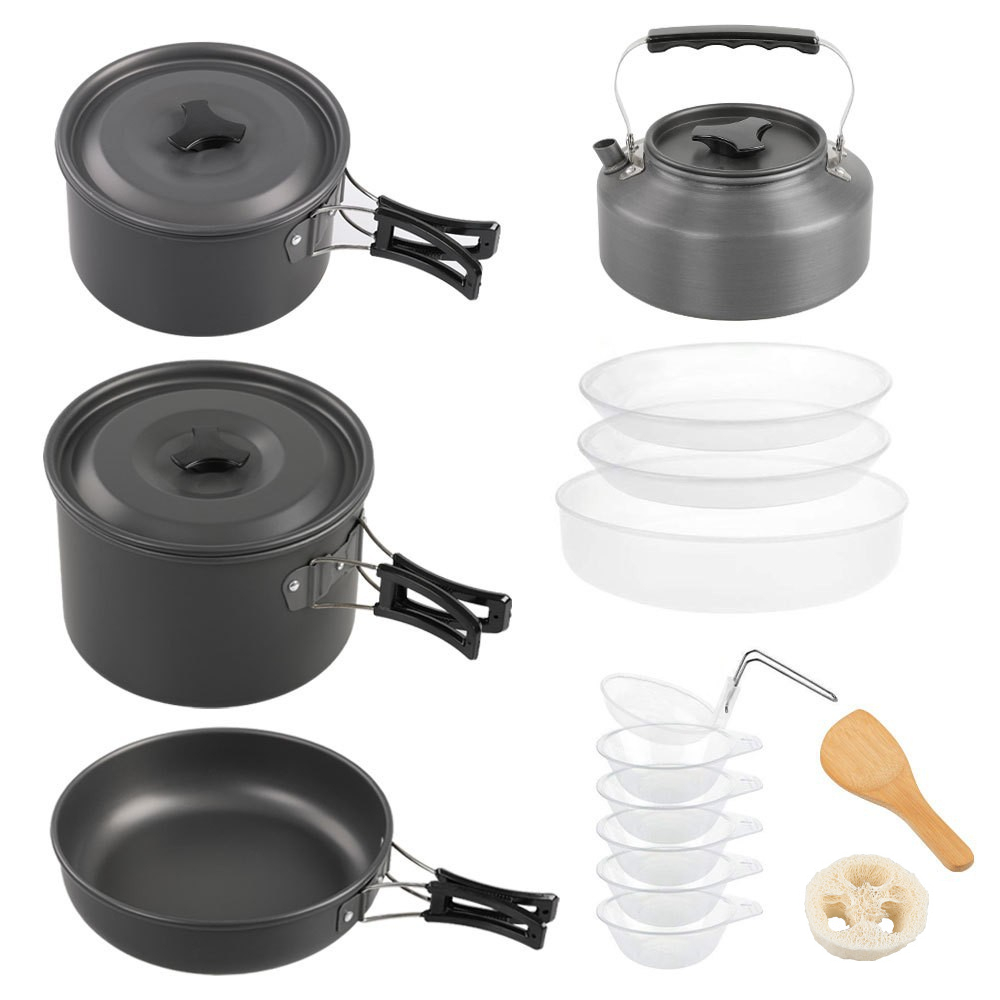Outdoor large cooking set, 2-4 - Camping Cooking Set Large review and price