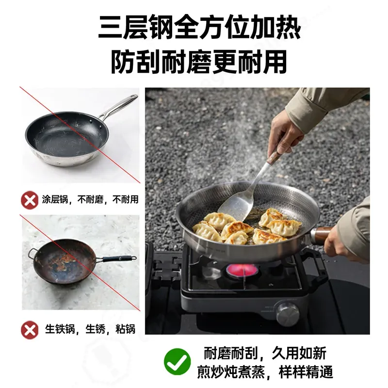 Large Capacity Three Layer Thi - Camping Cooking Set Large review and price