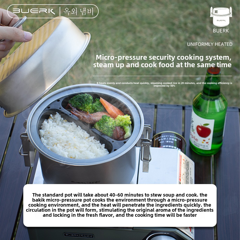 BUERK Camping Cooking Pot Mult - Camping Cooking Set Large review and price