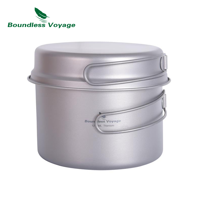 Boundless Voyage Titanium Pot  - Camping Cooking Set Large review and price