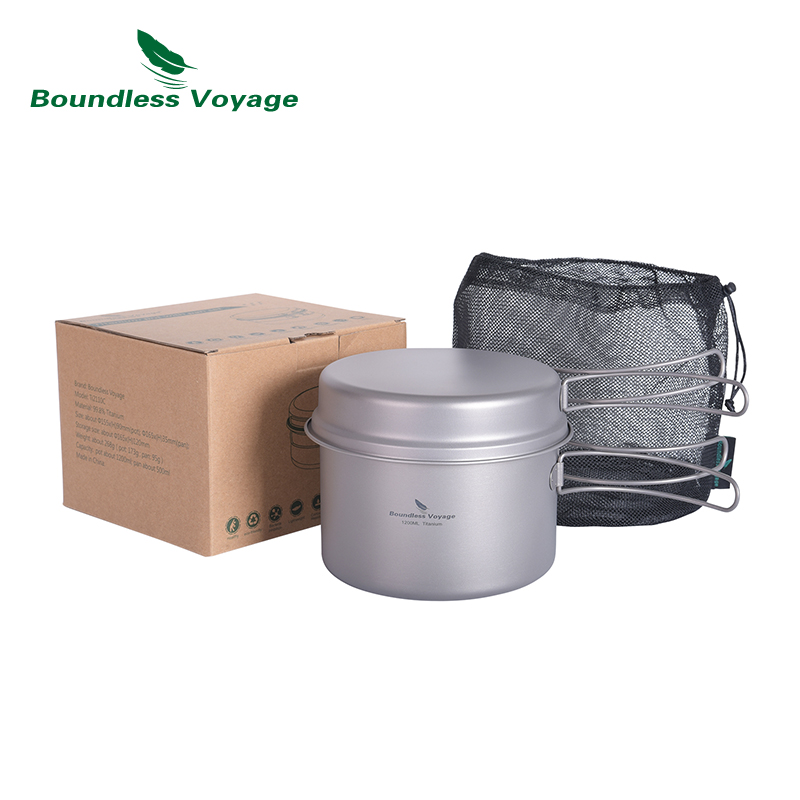 Boundless Voyage Titanium Pot  - Camping Cooking Set Large review and price