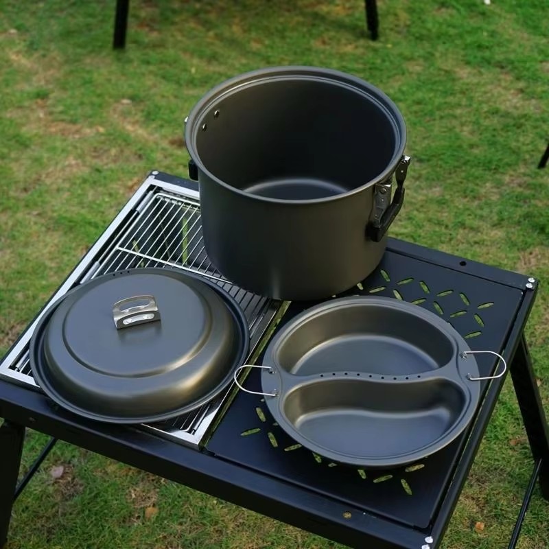 Camping Cookware Aluminum Camp - Camping Cooking Set Large review and price