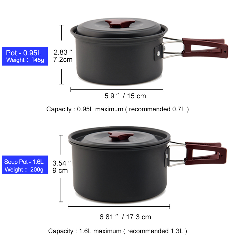 Widesea Camping Cookware Set O - Camping Cooking Set Large review and price