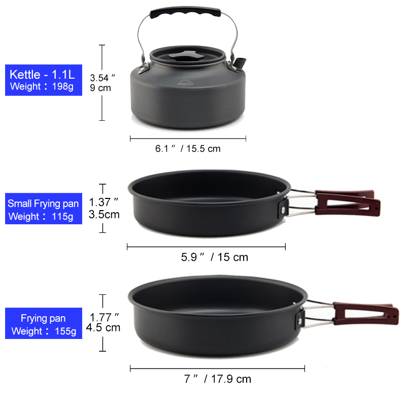 Widesea Camping Cookware Set O - Camping Cooking Set Large review and price