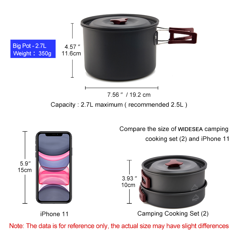 Widesea Camping Cookware Set O - Camping Cooking Set Large review and price