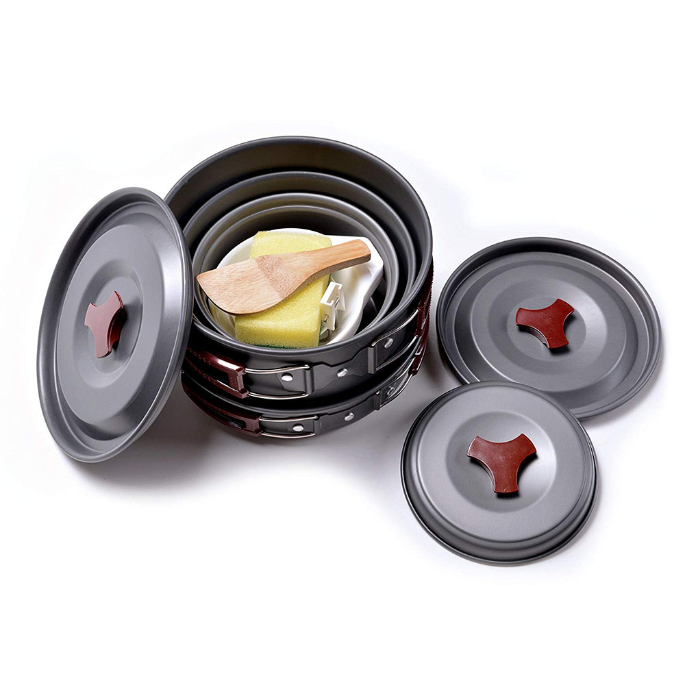Outdoor Camping Cookware Kit N - Camping Cooking Set Large review and price