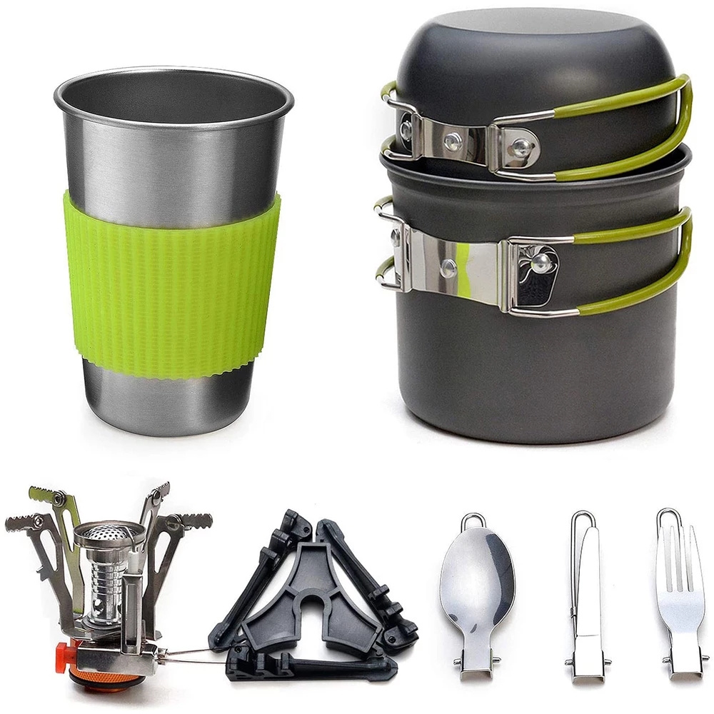Camping Cookware Kit with Stov - Camping Cooking Ware Set review and price